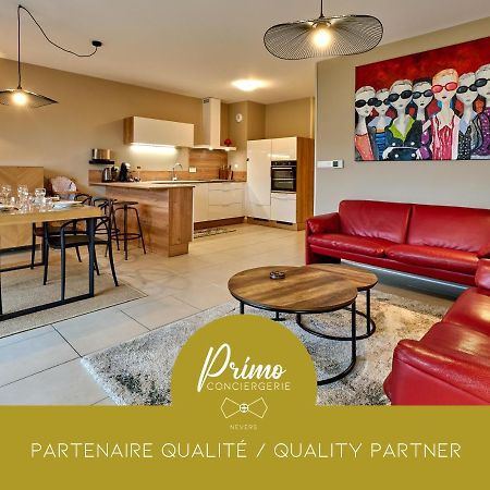 Le Manou, Appartement Neuf Avec Terrasse, Parking Sous-Terrain & Ascenseur By Primo C0Nciergerie Невер Екстер'єр фото